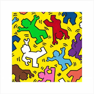 Stefano Bolcato - Serigrafie - Brick Having - Keith Haring - Fine art giclèe Tiratura :  disponibile nelle misure 30x30 - 40x40     - cm 30x30 - Galleria Casa d'Arte - Bra (CN)